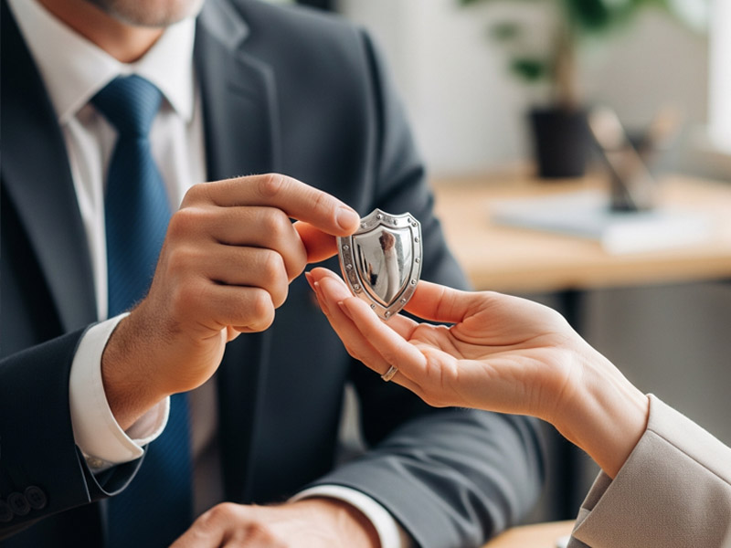 Corredor de seguros, agencia de seguridad personal