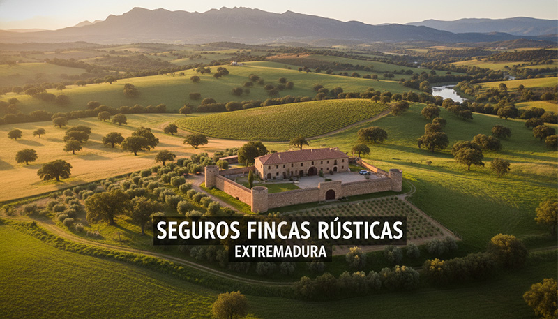 seguros para fincas rusticas, seguros para fincas rusticas en Extremadura, seguros para fincas